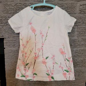 white floral dress 3-6 months